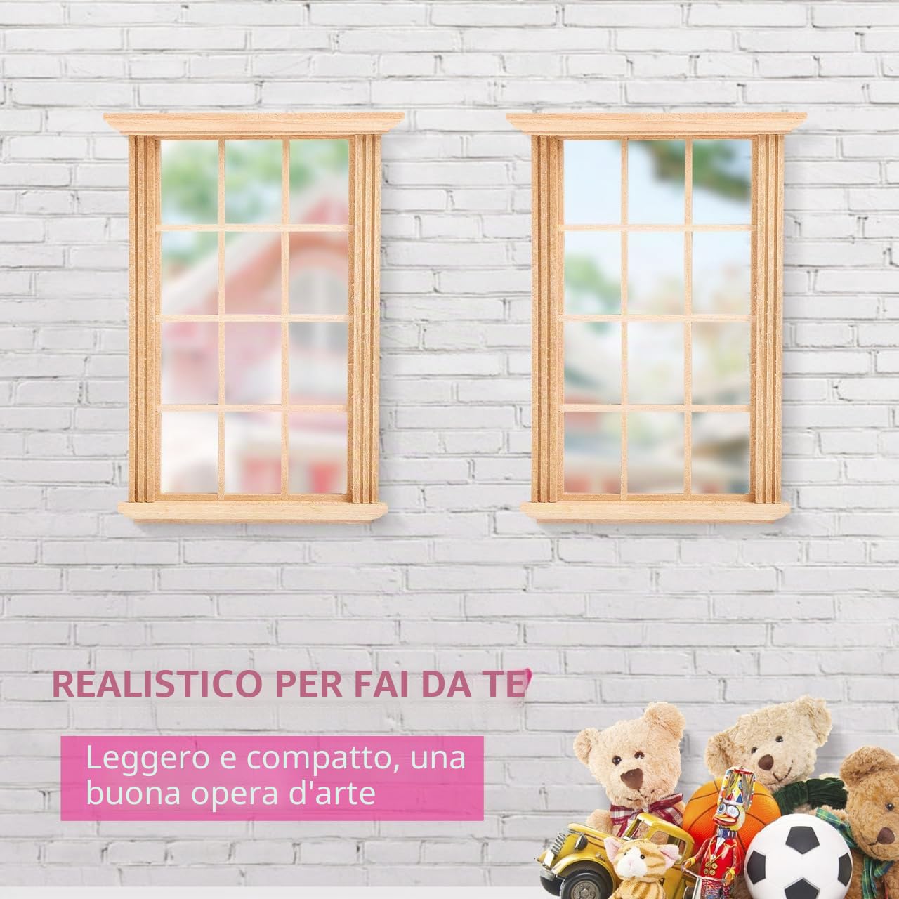 Angoily 8 pezzi casa delle bambole finestra 1: 12 scala in miniatura casa delle bambole mobili finestra modello casa delle bambole mobili fai da te casa delle bambole accessori camera da letto