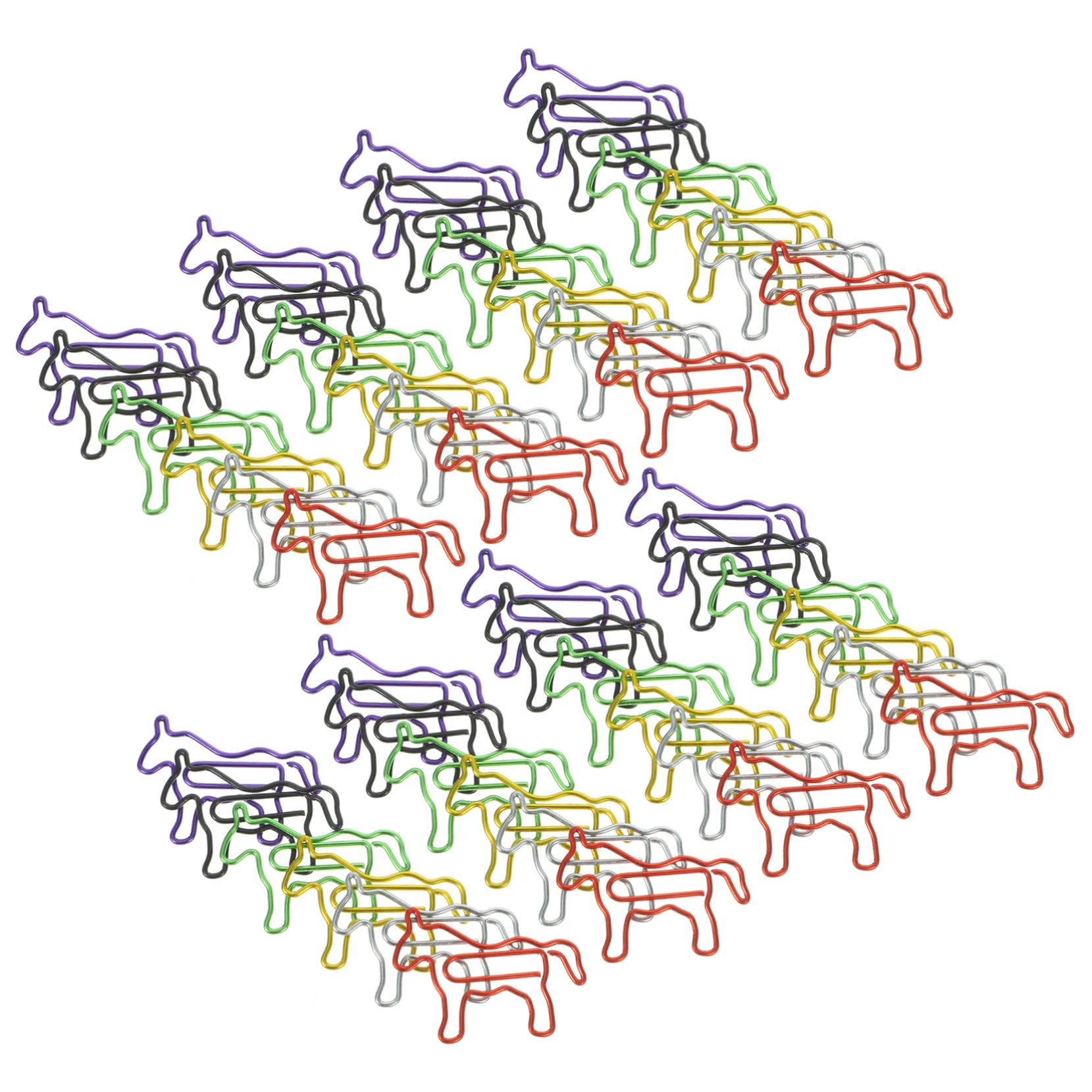 ARTIBETTER 5 Ensembles Trombones Lot De Clips Forme De Poney Colorés Accessoires De Pratiques Pour Photos Mémos Et Documents 80 Pièces * 5