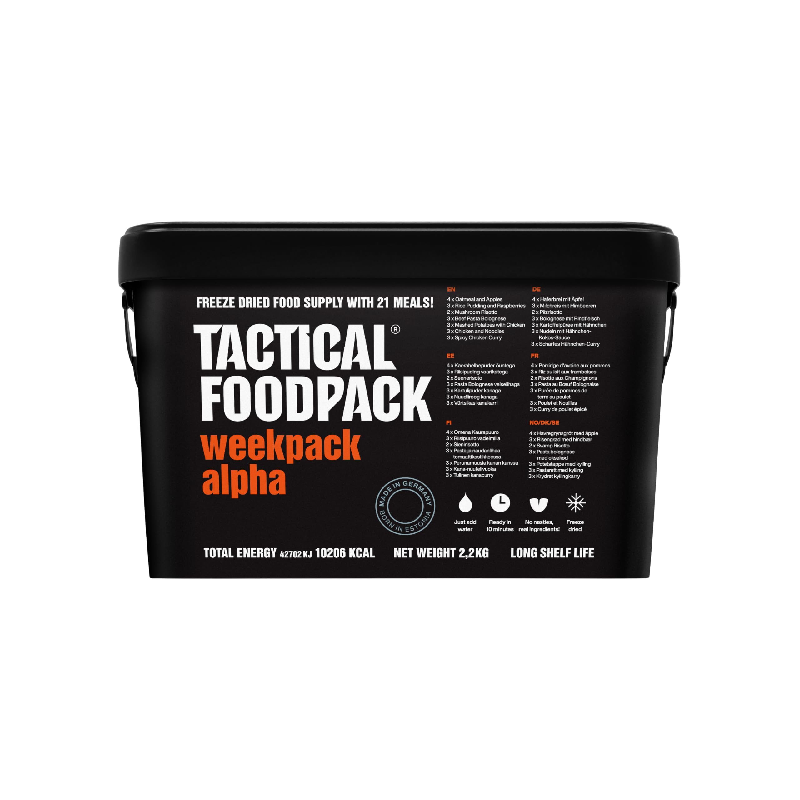 Tactical FoodPack Weekpack Alpha (2080g)