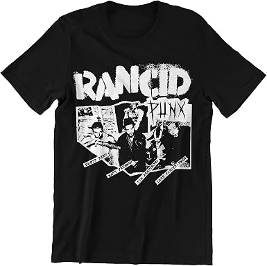 Amazon.com: R.a.n.c.i.d Band Black And White Vintage Shirt , Long
