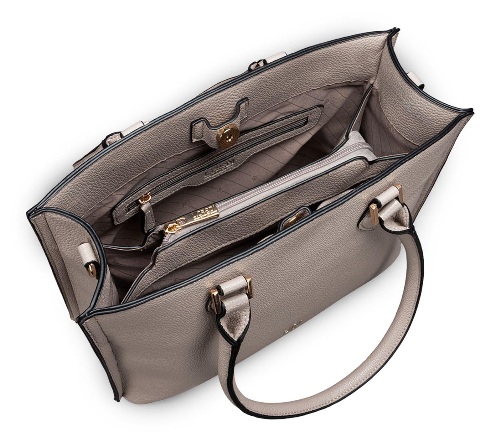 L.Credi borsa a tracolla Sarita Shoulder Bag Dusty grigio talpa