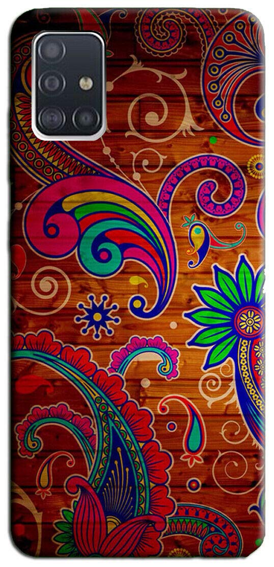 Mixroom - Cover Custodia Case In TPU Silicone Morbida Per Oppo Reno Fantasia Fantasia Etnica Sfondo Legno M744