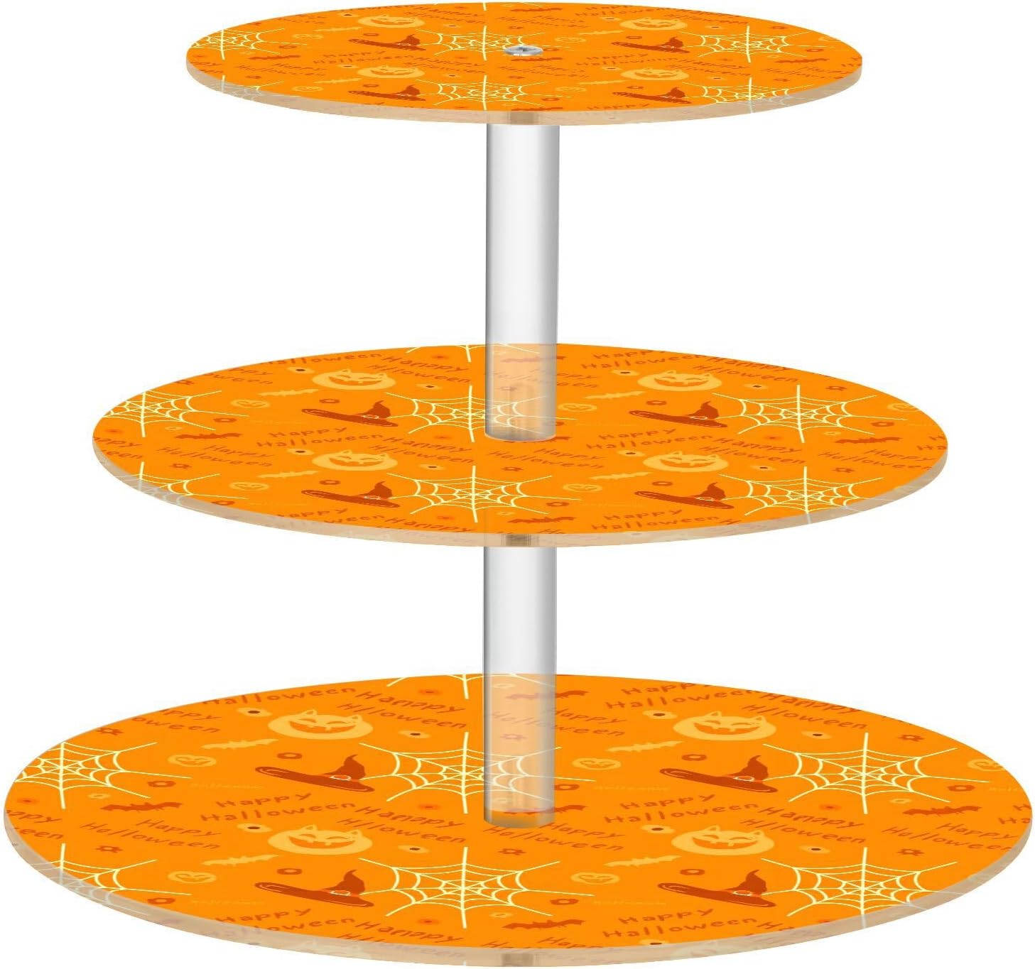 Magic Hat Ghost Halloween 3 Tier Acrylic Cupcake Stand, Cupcake Stand for 34 Cupcakes for Weddings, Christmas,Holidays,Parties,Birthday,Printed Cupcake Tower 23300426