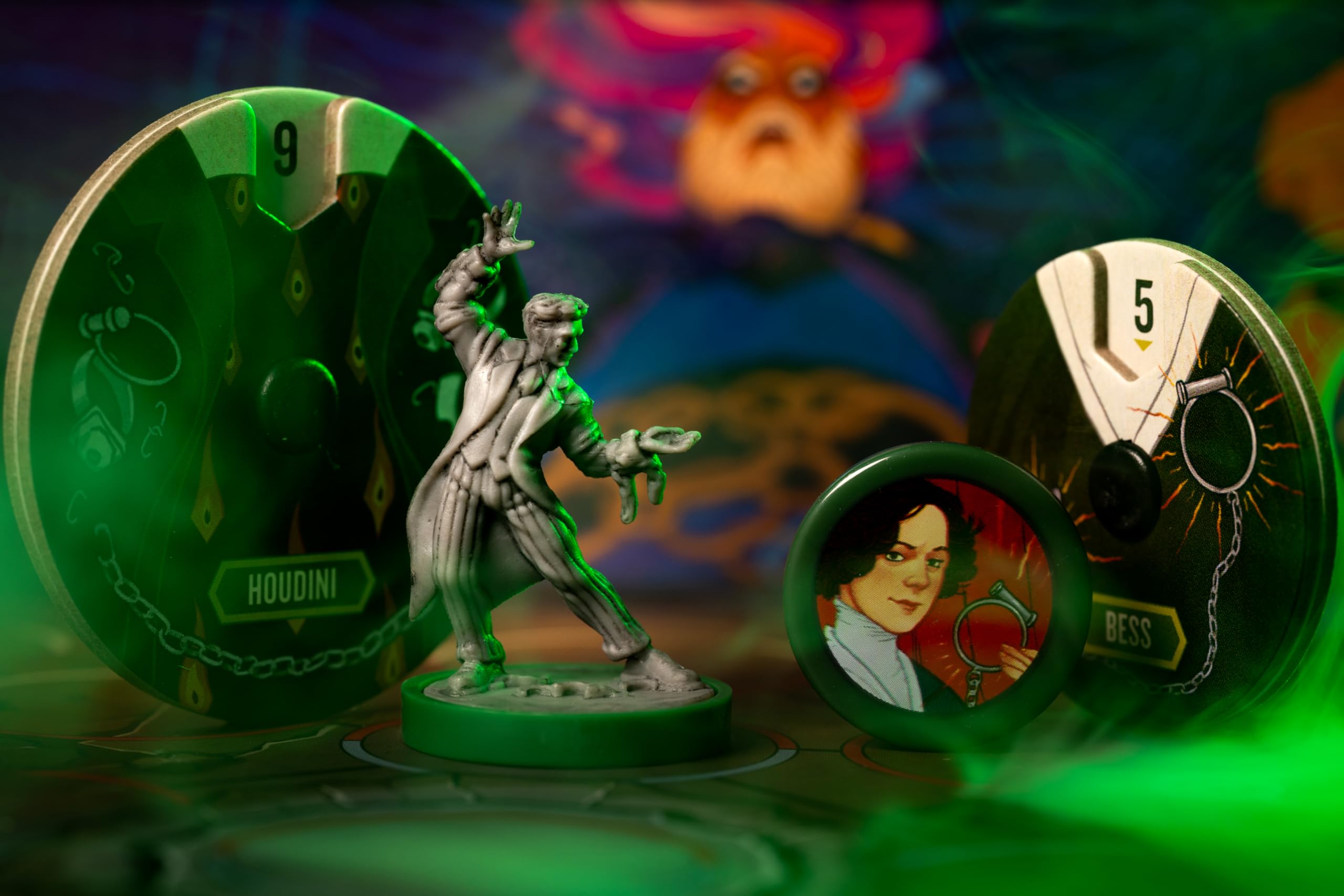 Iello Inégalé : Houdini vs The Genie - Jeu de société à partir de 9 ans - 2 joueurs - Temps de jeu de 20 minutes