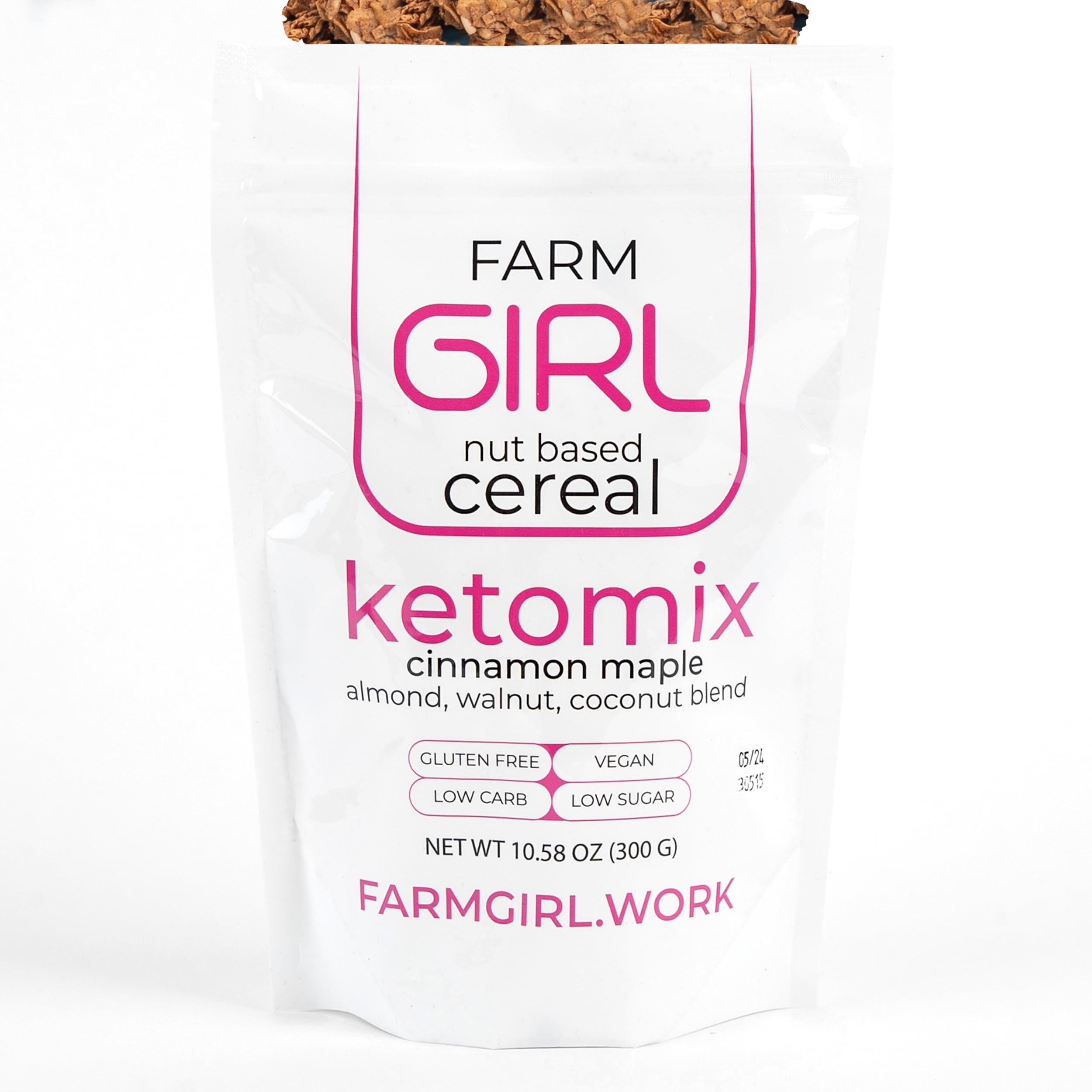 Farm Girl: Keto Ketomix Breakfast Cereal - Gluten and Grain Free - Perfect Ketogenic Friendly Food - Low Carb High Protein Products - Good Diabetic Diets 10.5oz