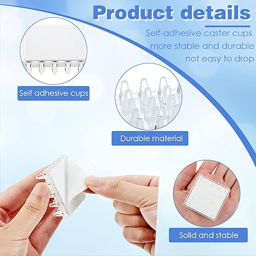 Miniatura 3 de Protectores autoadhesivos de alfombras para muebles, protectores de alfombras, tazas con pinchos, protectores de alfombras para patas de muebles,