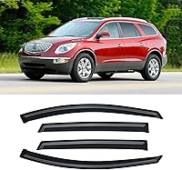 Vista 356 de Visera de ventana para Chevy Silverado 1500/GMC Sierra 1500/Avalanche/Suburban Crew Cab 2007-2013, protectores de lluvia, deflector de ventilación