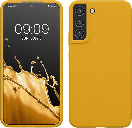 Miniatura 49 de kwmobile Funda Compatible con Samsung Galaxy S22 - Funda de teléfono de silicona TPU con acabado suave - Rojo Ruibarbo Piedra antigua,Azul