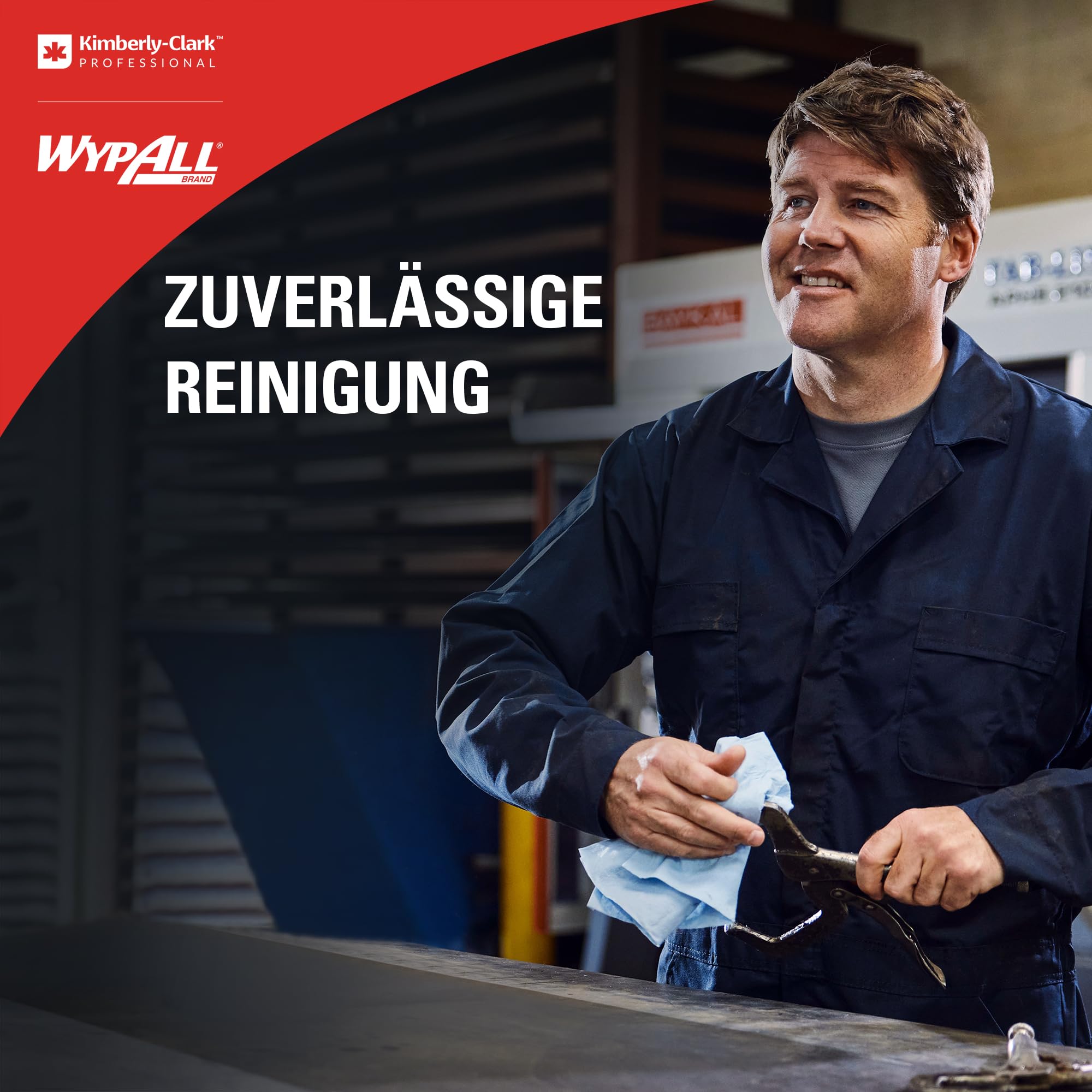 Wypall X80-Tücher, 1 Großrolle mit 455 blauen, 1-lagigen Werkstatthandtüchern., Artikel-Nr. 8347