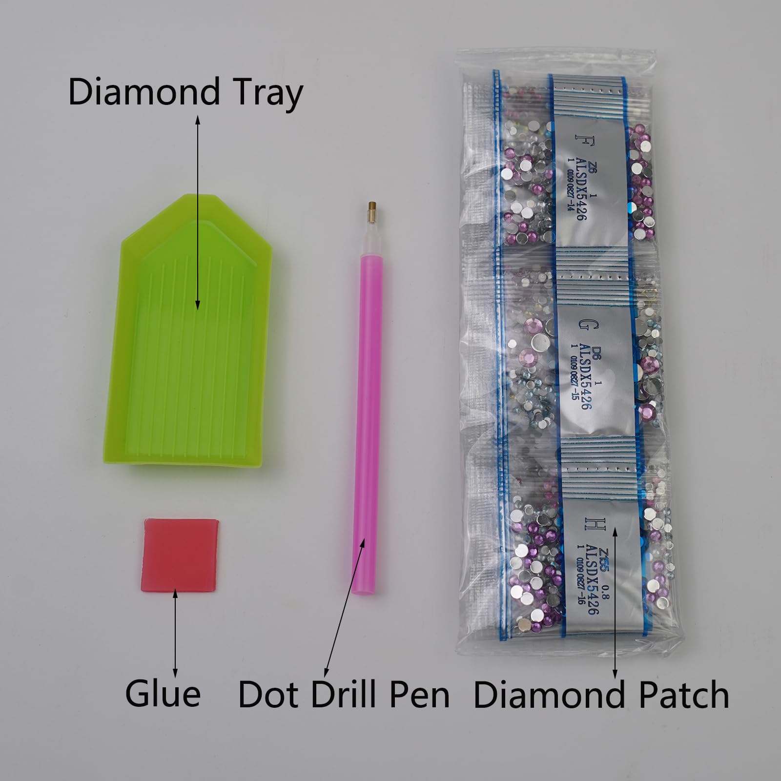 RLXMARTD 4 Pack 5D Cartoon Diamond Painting Kits for Kids Animal Diamond Mosaic Art Kits,15X15CM Full Drill Gem Painting for Boys,Girls - Image 3