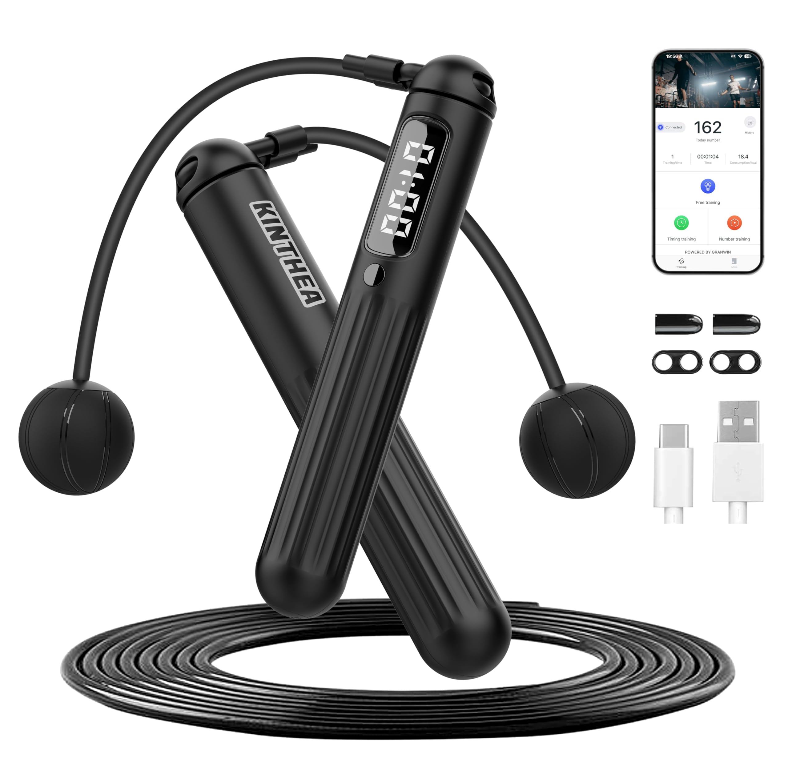 KINTHEA 2 in 1 Smart Jump Rope