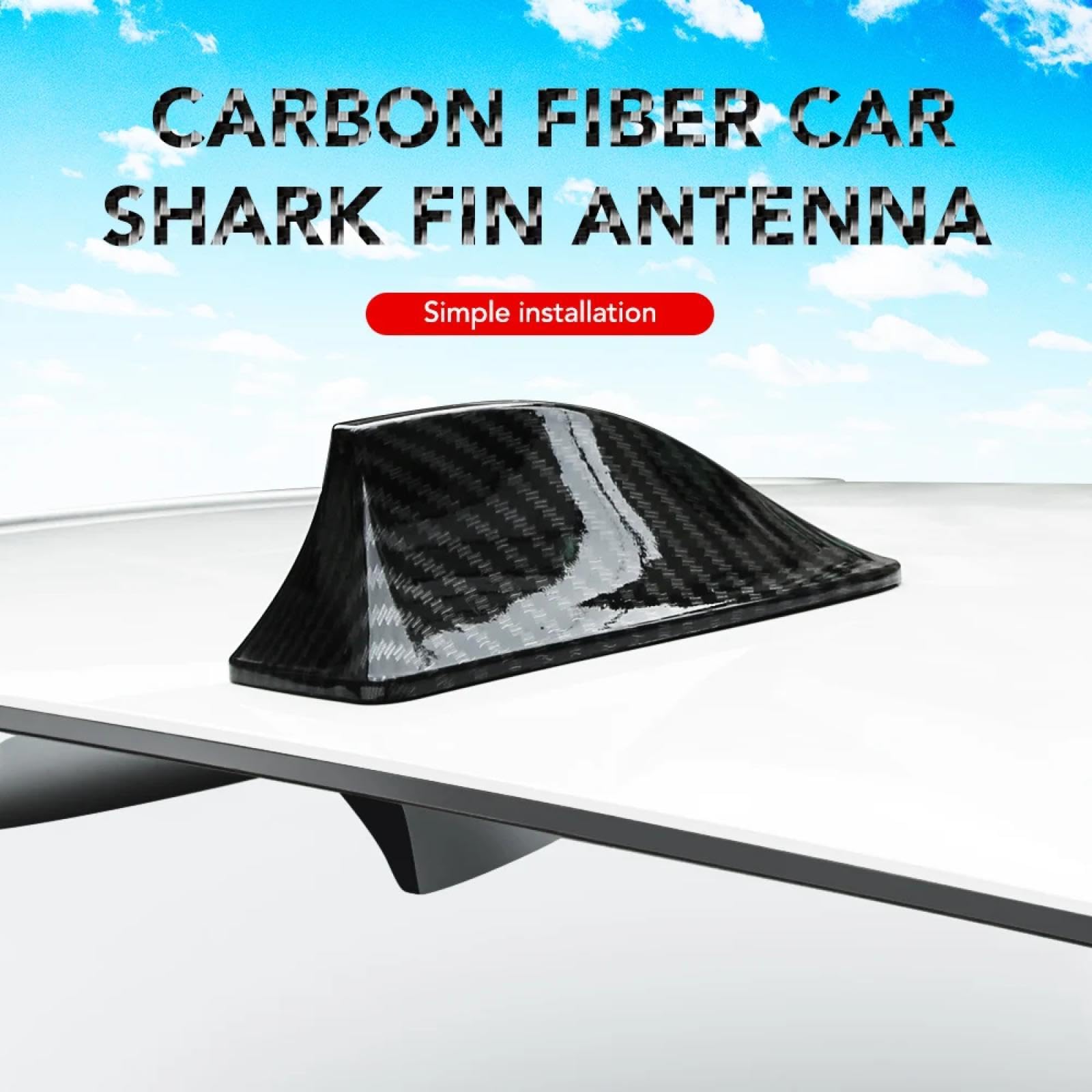 Antenna A Pinna Di Squalo Per Subaru XV E Crosstrek 2012-2017, Segnale AM/FM/DAB Con Base Adesiva E Stile Aerodinamico