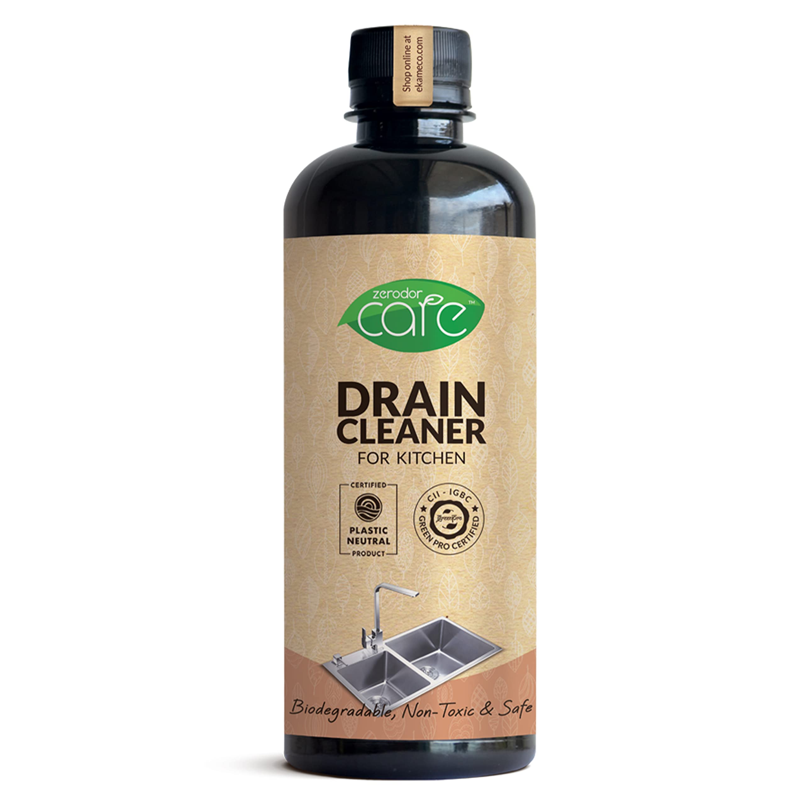 Zerodor Care Kitchen Drain Cleaner and Clog Remover | 400 ML |Biodegradable Skin Friendly Non-Toxic | Instantly Clears Blocked Kitchen Sink, Tubs And Drainage Pipes | Removes Bad Odour| Safe For Kids | (B09KL1FN1R) Amazon Price History, Amazon Price Tracker