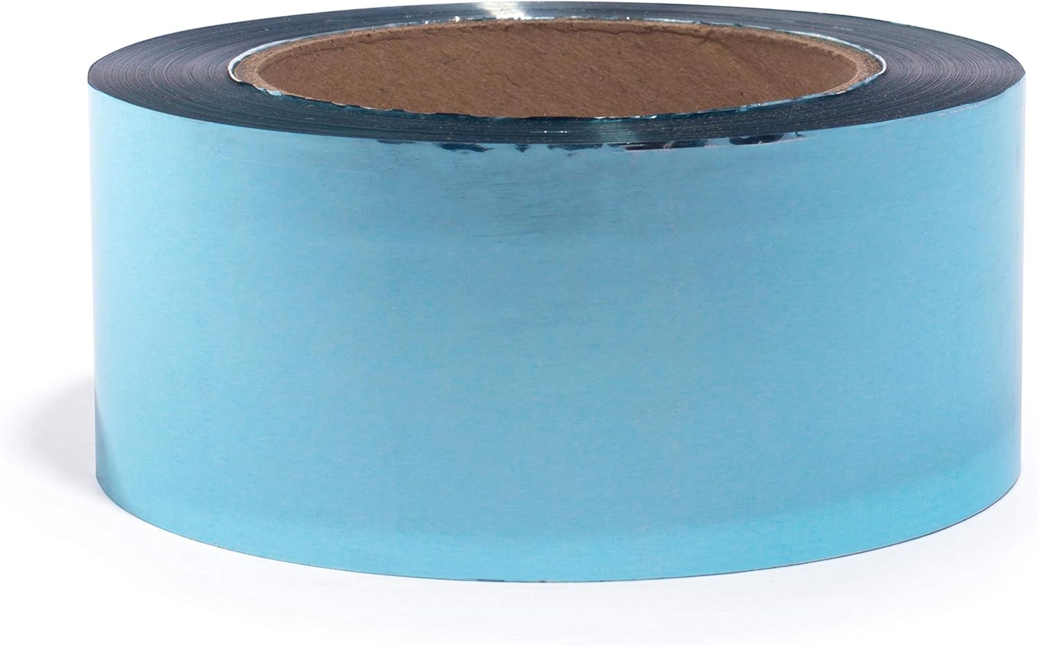 Anderson’s Blue Shiny Metallic Streamer Roll, 2" x 500' PVC Ribbon for Gift Wrapping, Wedding Decor, Party Accents, Photo Backdrops, Table Styling, and Event Displays