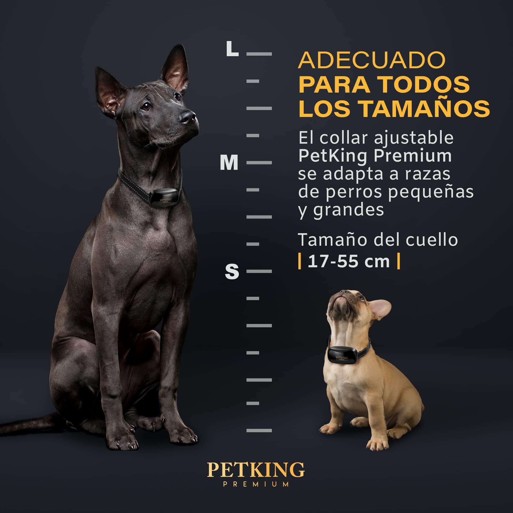 PetKing Premium Collar Antiladridos para Perros Collar Adiestramiento Collar Antiladridos Perros Pequeños Grandes
