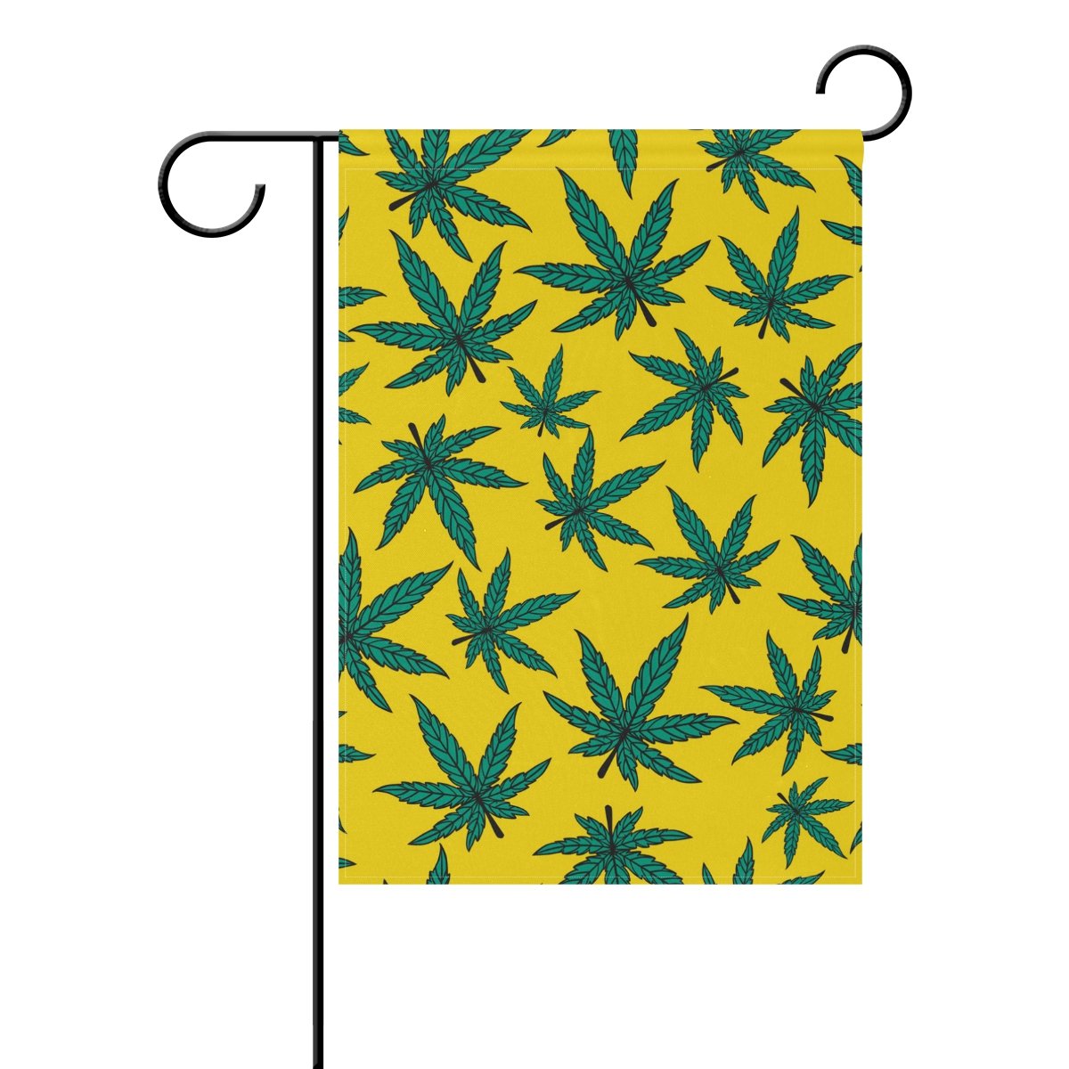 Garden Flag Cannabis Marijuana Decoration Flags Vertical Porch Flag Vintage Yard Flags For Celebrations Front Yard Lawn 30x45cm
