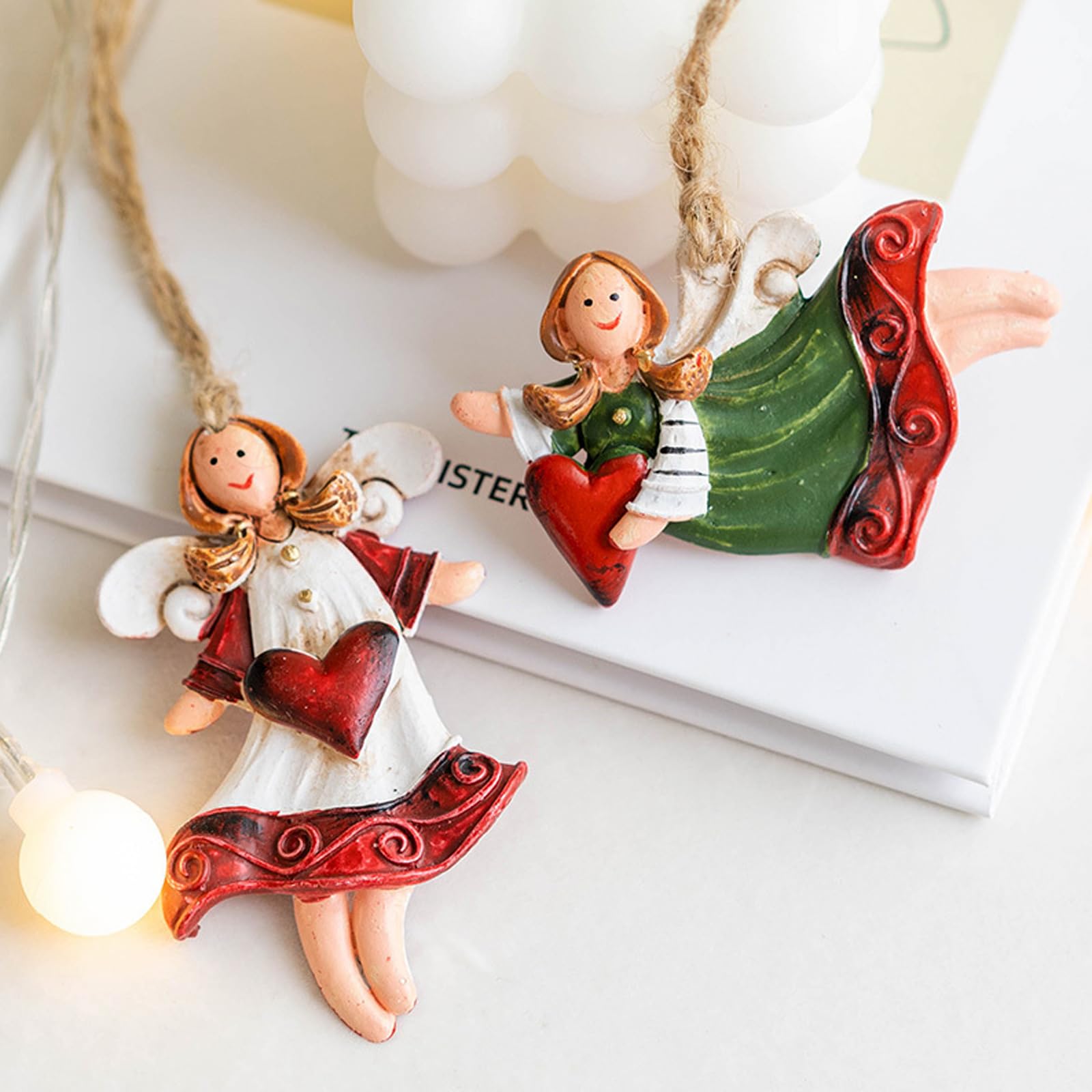 Amazon.co.jp: MrMrKura 天使 オーナメント 4個セット ツリー Amazon.co.jp: MrMrKura 天使 オーナメント 4個セット ツリー