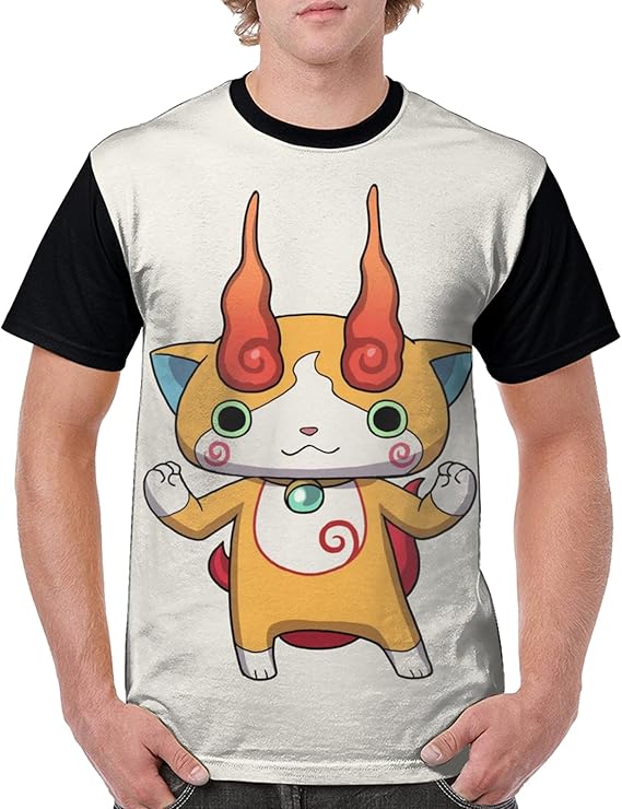 Amazon Co Jp メンズ Tシャツ 妖怪ウォッチ 半袖 創意デザイン 3dプリント 柔らかい素材 吸汗速乾 通気 ゆったりシャツ おもしろ Tシャツトップス 男女兼用 ファッション