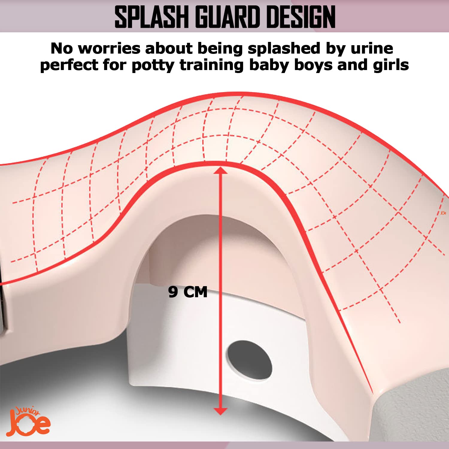JUNIOR JOE Baby Potty Training Only Toilet Seat (Pink) 4