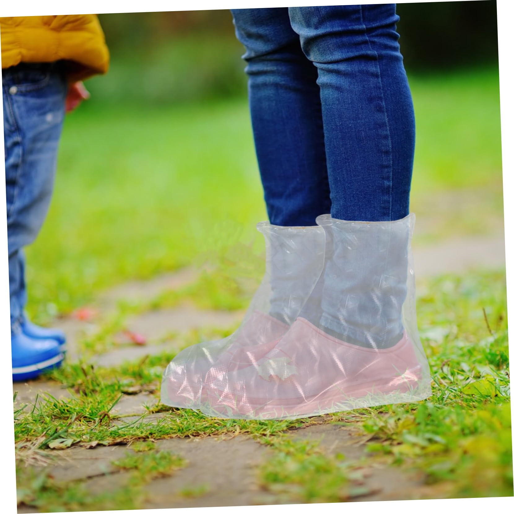 50 Pièces Couvre-Chaussures en PE Imperméables Antidérapants pour Pluie