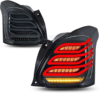 Car Trailer Lights for Suzuki Swift 2017 2018 2019 2020 2021 2022, Rear Tail Light Cluster, Rear Lights with Sequential Indicators, Car Taillights, Car Accessories, B-Right