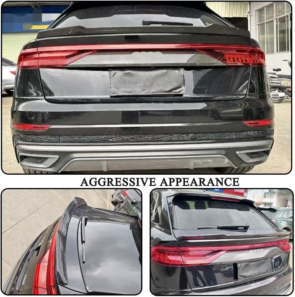 Carbon Fiber Trunk Spoiler for Audi RSQ8 RS Q8 2018-2024 Rear Boot Lid Highkick Wing Lip Factory Outlet
