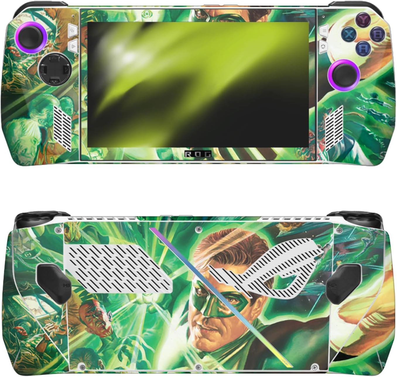 Head Case Designs Officially Licensed Green Lantern DC Comics Logo Comic Book Covers Vinyl Sticker Skin Decal Cover Compatible with Asus ROG Ally