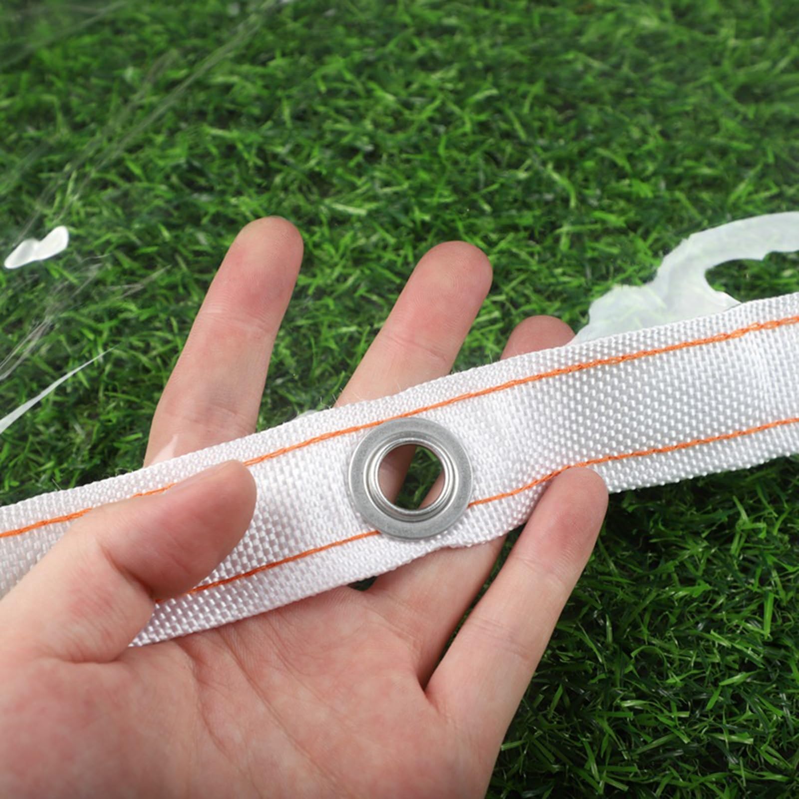 Tenda Esterno Impermeabile Tenda Esterno PVC 0,3mm Resistenza allo Strappo Resistenza al Freddo per Tende, Tetti e Terrazze (Color : Clear, Size : 3x1.5m/9.8x4.92ft)