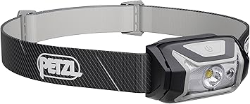 PETZL Tikka Headlamp - Black | Compact, 350 Lumen Light with Red Lighting, for Hiking, Climbing, Running, Camping