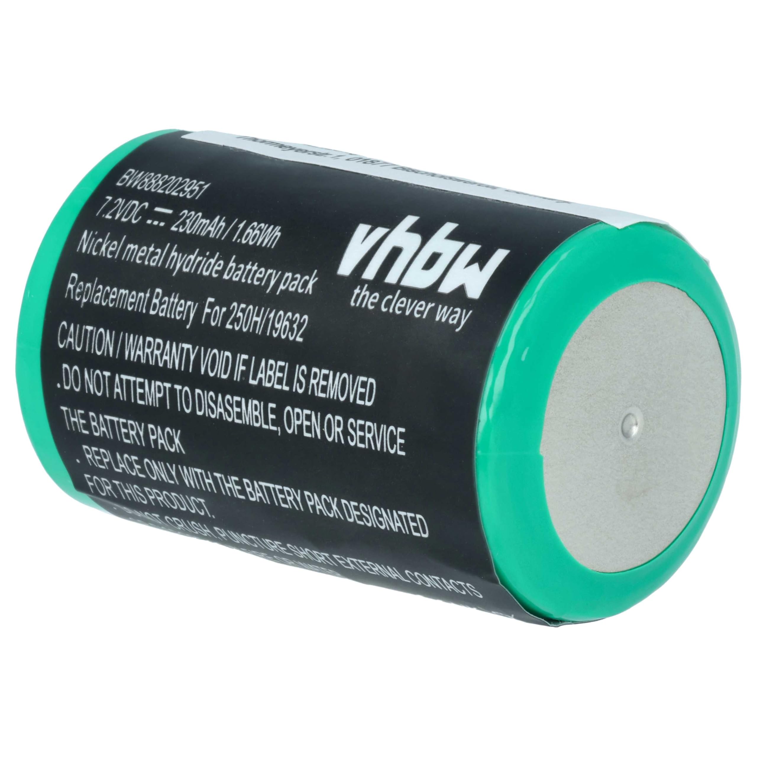 vhbw 5 x akumulator zastępczy Servox 19632 do instrumentów medycznych (230 mAh, 7,2 V, NiMH)