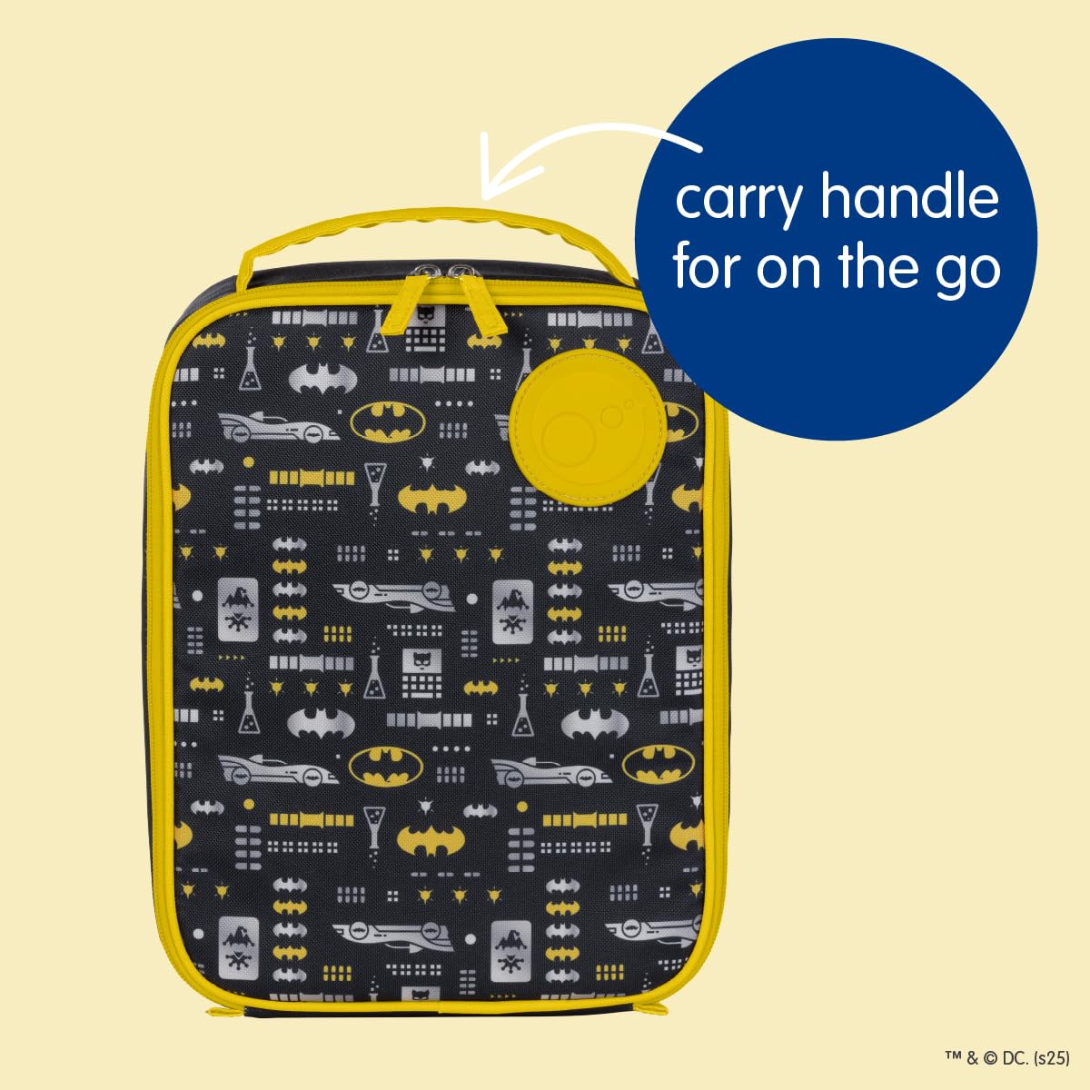 Bbox - Borsa termica per il pranzo, flessibile, motivo: Batman