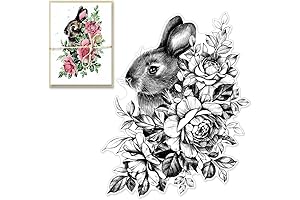 Tim Holtz Easter Rabbit Background Clear Stamps