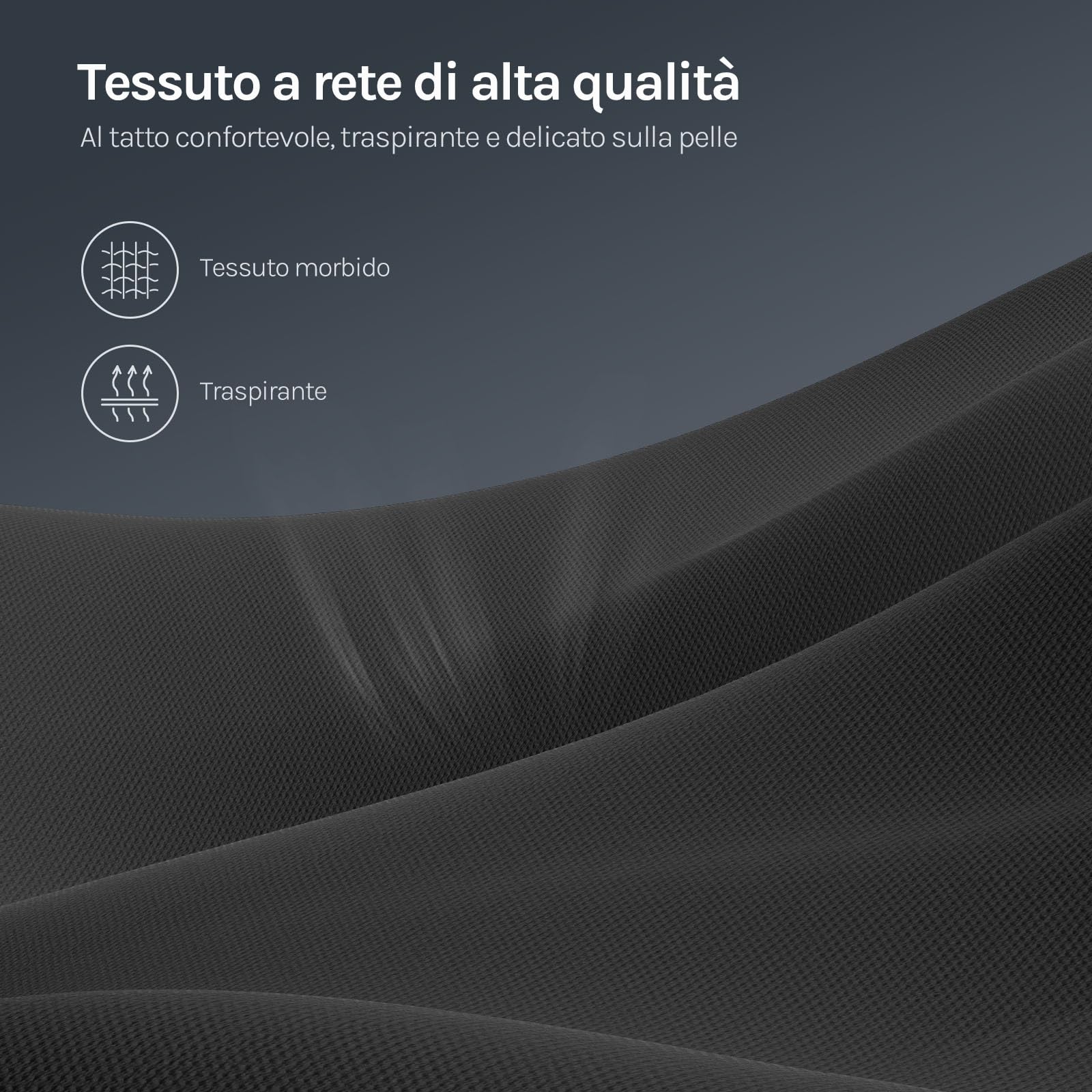 WOLTU Sedia Gaming con Massaggio, Sedia da Ufficio Ergonomica Girevole Ampia Imbottita per Computer con Cuscino Lombare Massaggiante, Carico 150 Kg, Tessuto a rete, Nero+Bianco