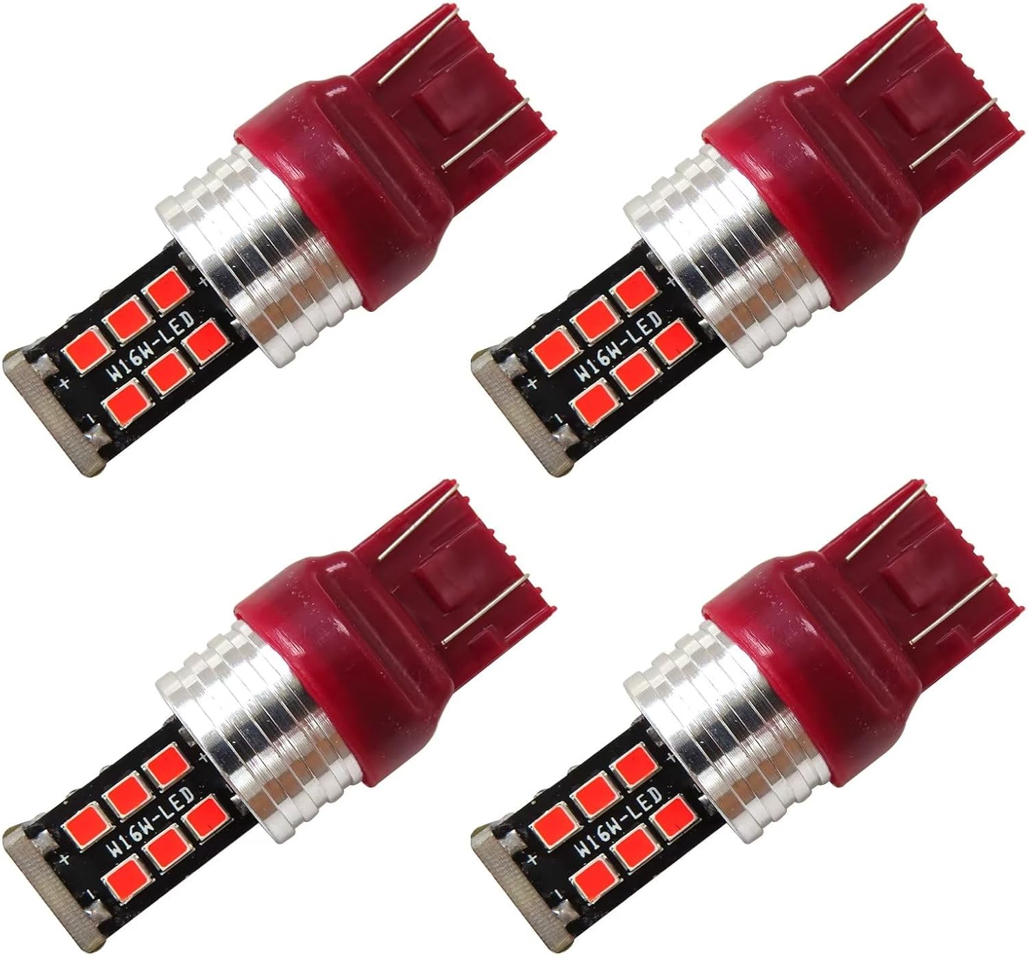 4 x 7443 7440 LED Strobe Flashing Blinking Brake Tail Light