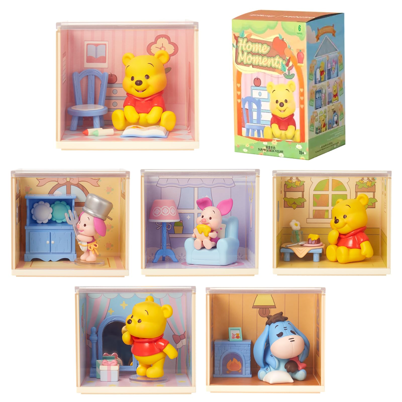 プーさん　平成レトロ　まとめ売り　ディズニー　収納ボックス　フィギュア　マット Amazon.co.jp: MINISO ディズニー くまのプーさん ホームシリーズ