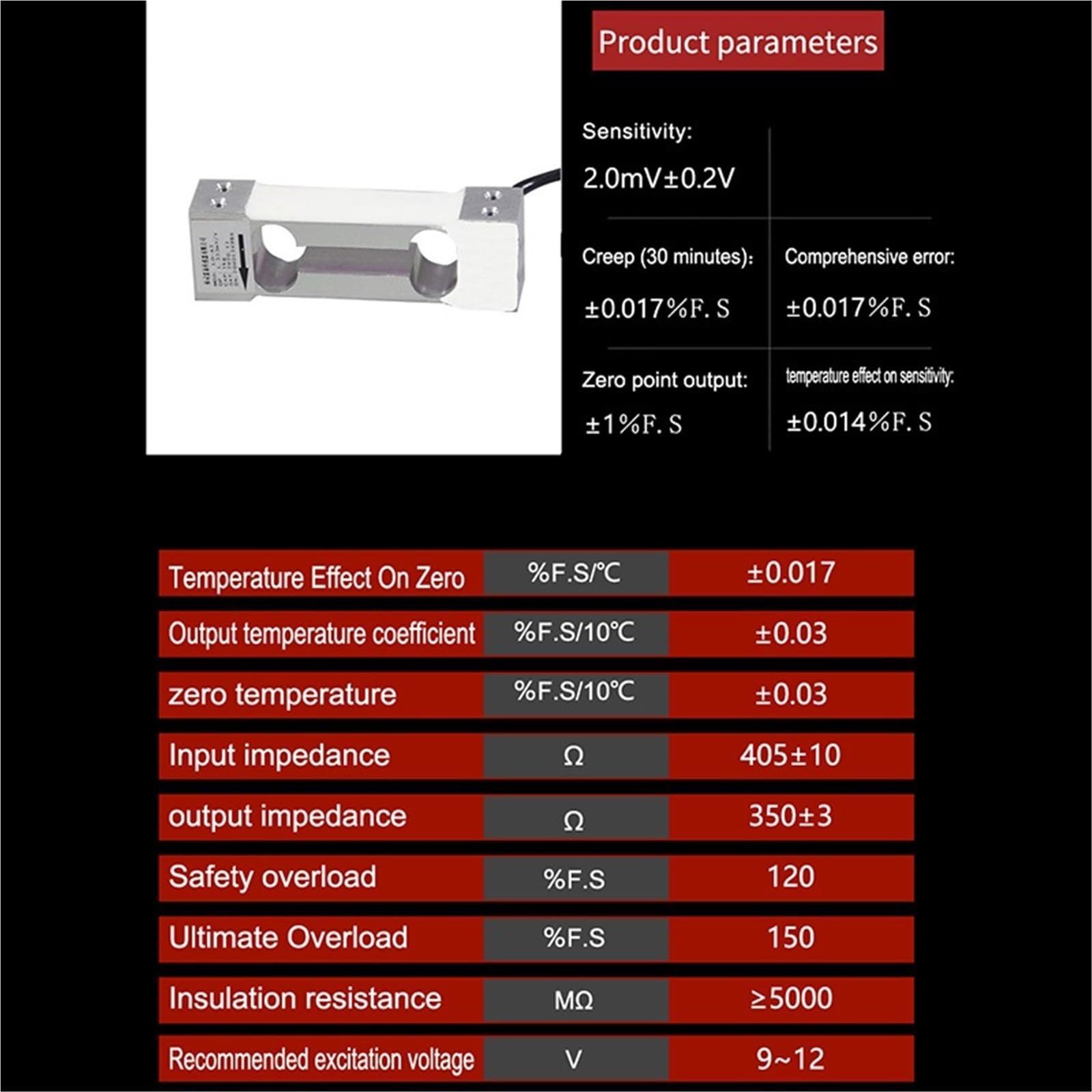 Célula de carga con sensor de pesaje de punto único de aluminio de alta precisión P70, 1 unidad, for balanza electrónica, báscula de precios, plataforma pequeña(2KG)