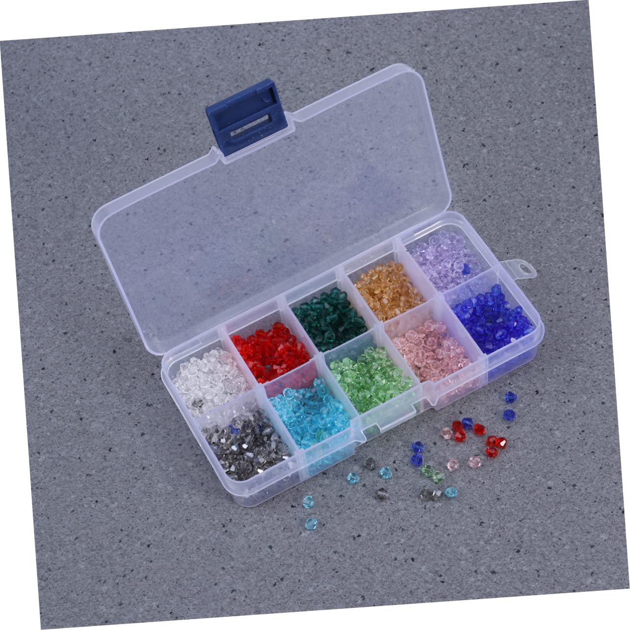 2000stücke Rhombus Glasperlen Farben Mit Aufbewahrungsbox Bastelperlen Für Armbänder Halsketten Und Schmuckherstellung Für Kreative Projekte