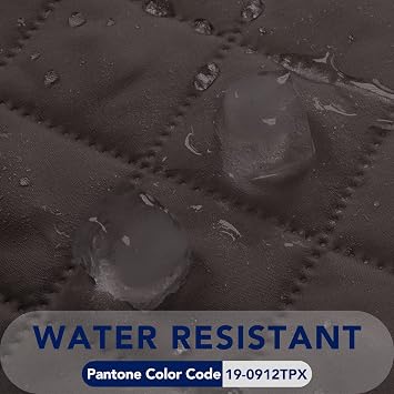 PureFit Reversible Quilted Sofa Cover, Water Resistant Slipcover Furniture Protector, Washable Couch Cover with Non Slip and Elastic Straps for Kids, Dogs, Pets (Sofa, Chocolate/Beige) (Pack of 2)