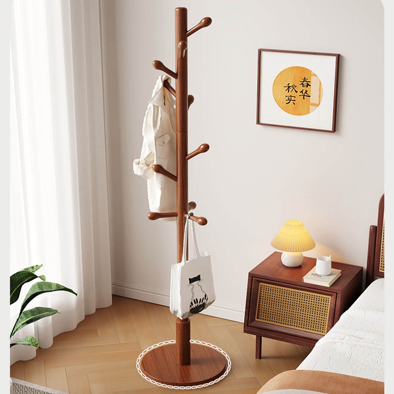 Independent Hanger, Upgraded Tree Coat Rack Corner Hanger for