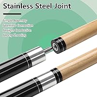 Vista 5 de Pool Cue, 58" Billiard Cue Stick 2-Piece Maple Wood Pool Cue Stick 18 19 20 21oz for Bar House Pool Table Sports