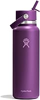 Vista 96 de Hydro Flask - Boca ancha, tapa con popote flexible, color negro (Black), 32 onzas