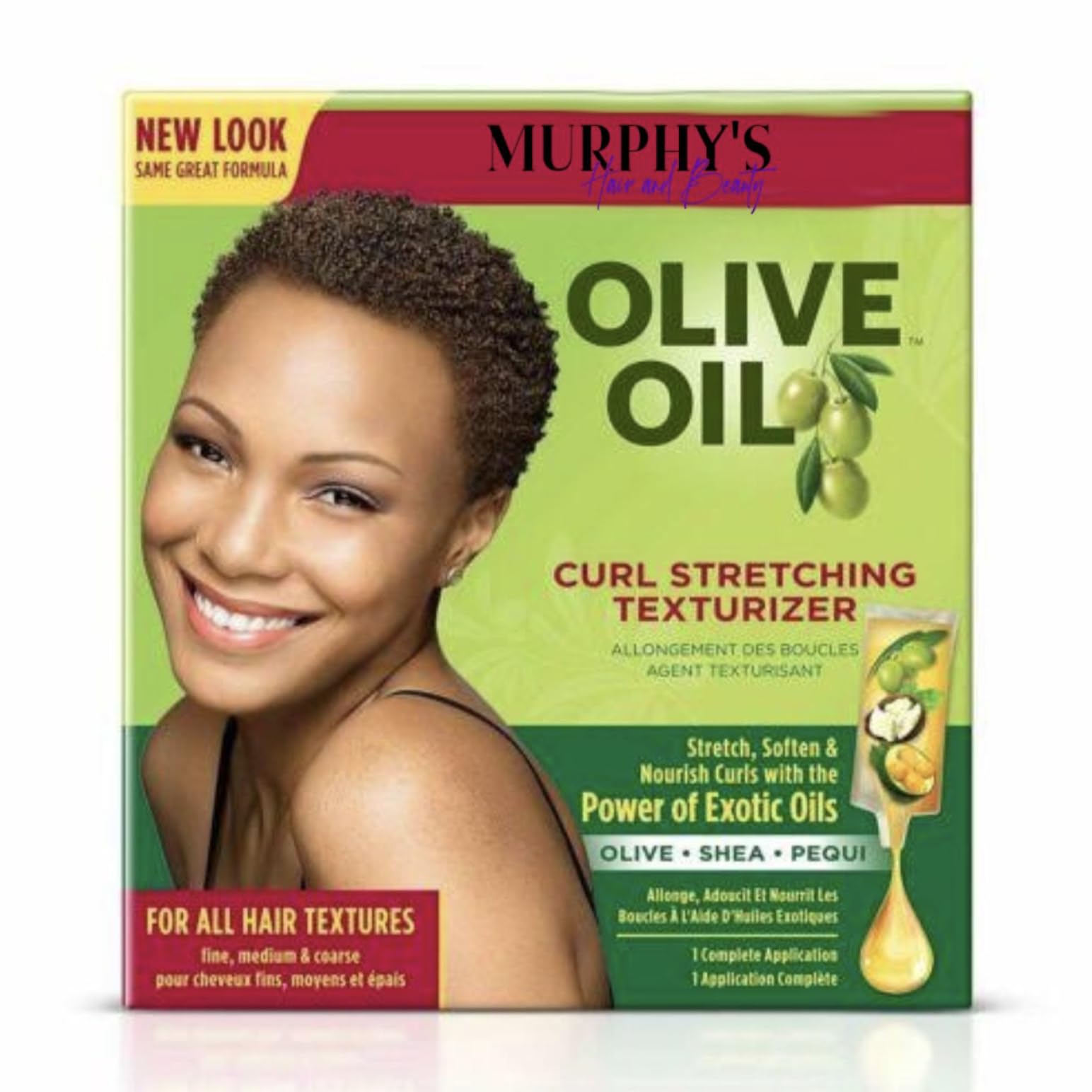 MORS Olive Oil Curl Stretching Texturizer Kit For All Hair Textures (1 Application)