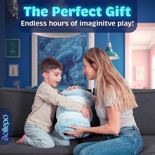 Miniatura 8 de Paquete brillante: toldo azul + saco de dormir de dinosaurio para niños