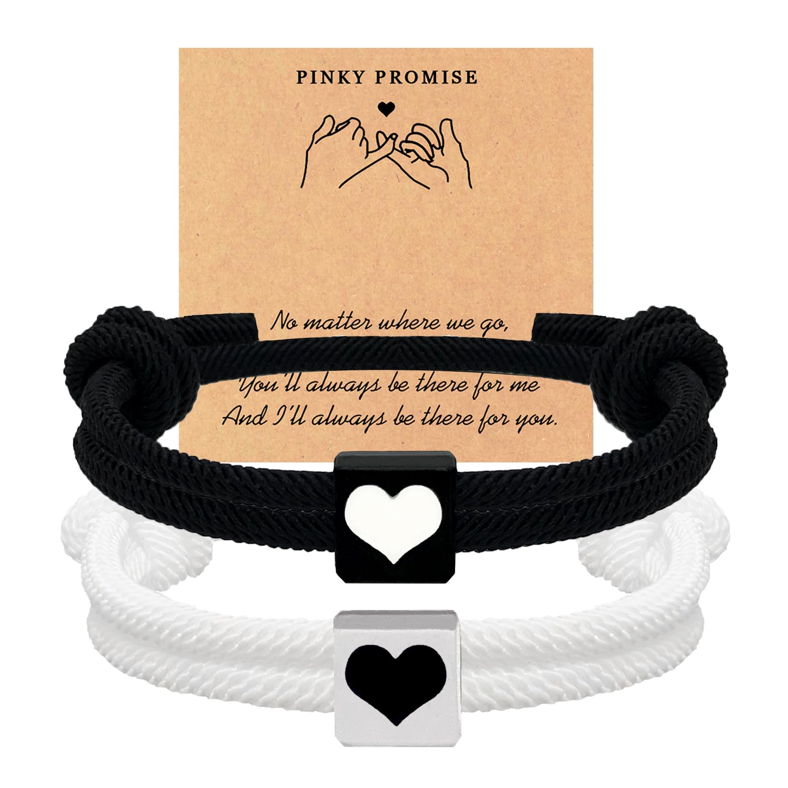 Ukitwo Couples Bracelets Matching Bracelets for Couples Relationship Bracelets for Bf and Gf Cross Bracelet for Best Friends for Him and Her Boyfriend Girlfriend Bracelets