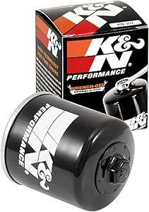 K&N Motorcycle Oil Filter: High Performance, Wrench Off Nut, KN-303