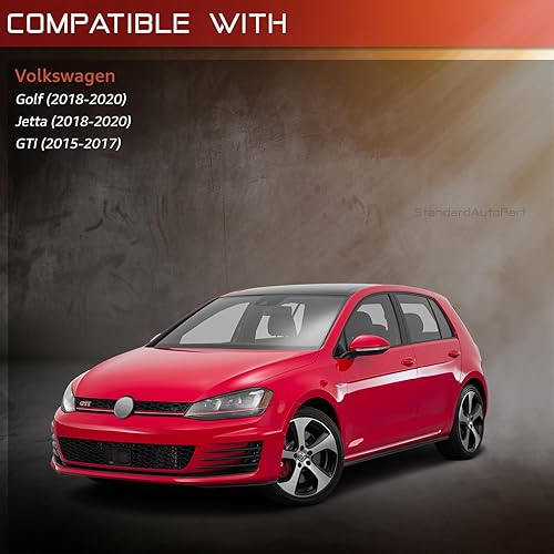 Miniatura 5 de StandardAutoPart Funda de silicona para llave inteligente remota de proximidad de 4 botones compatible con Volkswagen Golf Jetta GTI (rojo)