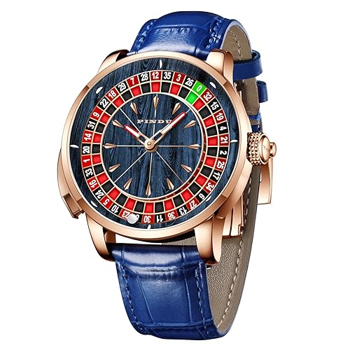 1.8 Inches Roulette Wheel Automatic Watches for Men, NH35A Movement