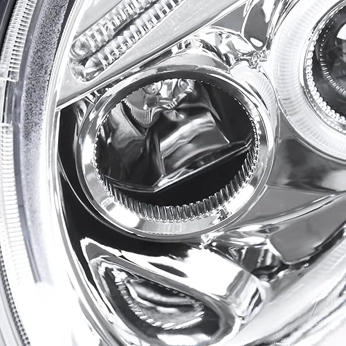 Miniatura 3 de SPEC-D TUNING Faros delanteros con proyector LED negro azabache + lámparas antiniebla negras de 8 LED compatibles con Volkswagen Beetle izquierdo +