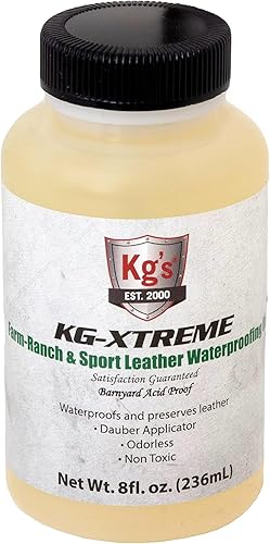Kg's Kg-Xtreme - Aceite impermeabilizante para cuero Farm-Ranch & Sport - Tratamiento de aceite, a prueba de ácidos, protege y restaura todo tipo de