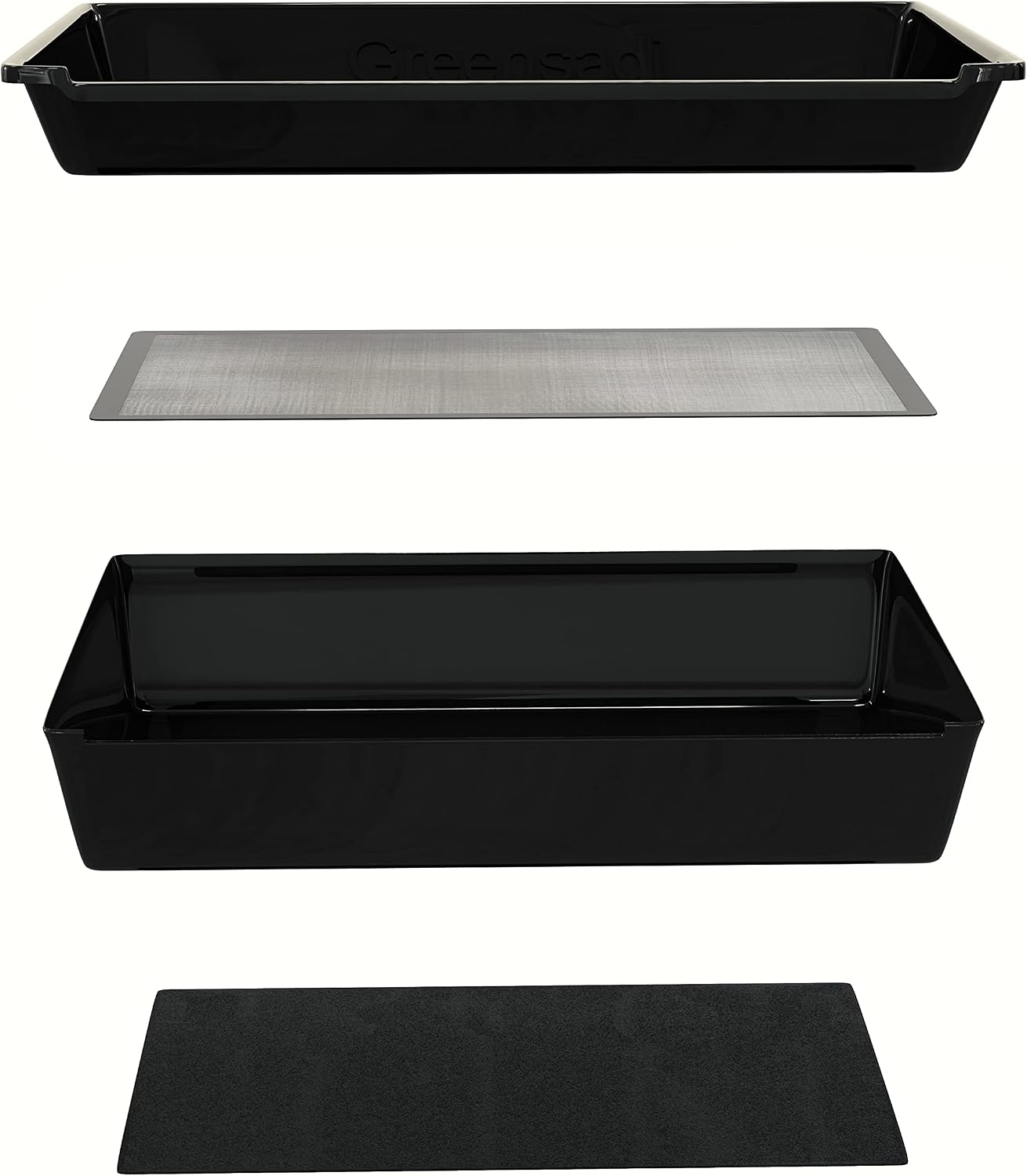 Greensadi Trim Tray – Durable, Premium Quality Set w/ 2-Tier Tray, 150 Micron Screen Kief Tray